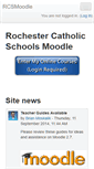 Mobile Screenshot of moodle.rcatholic.org