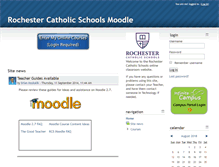 Tablet Screenshot of moodle.rcatholic.org